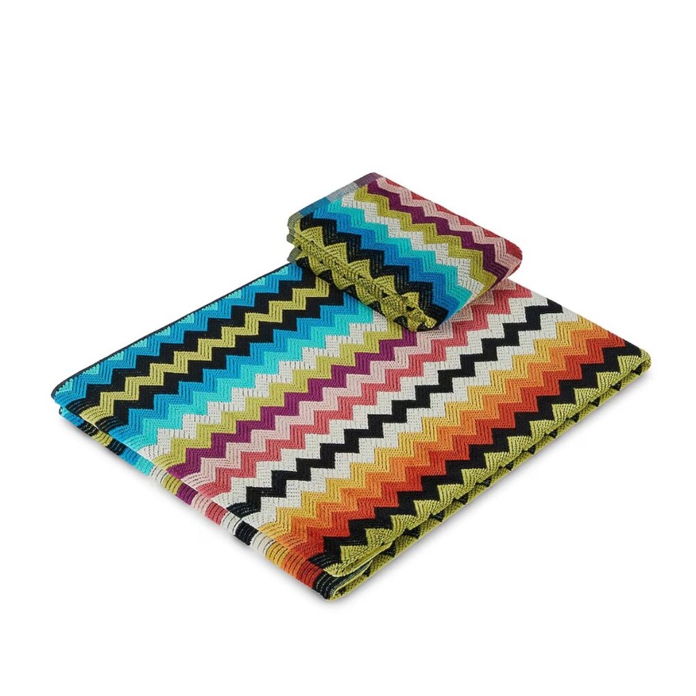 BNWT Missoni Home Buster 2 Piece Bath & Hand Towel Set